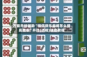 万能开挂辅助“微信微乐麻将怎么提高胜率”开挂(透视)辅助教程