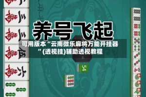 可用版本“云南微乐麻将万能开挂器”(透视挂)辅助透视教程
