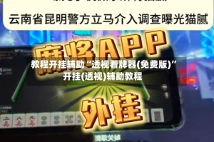 教程开挂辅助“透视看牌器(免费版)”开挂(透视)辅助教程