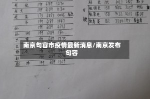 南京句容市疫情最新消息/南京发布句容