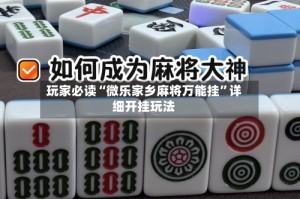 玩家必读“微乐家乡麻将万能挂”详细开挂玩法