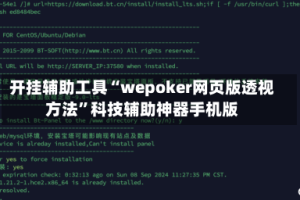 开挂辅助工具“wepoker网页版透视方法”科技辅助神器手机版