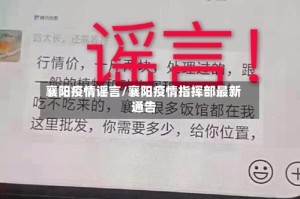 襄阳疫情谣言/襄阳疫情指挥部最新通告
