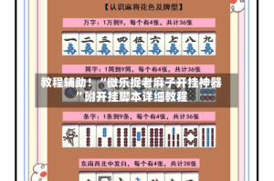 教程辅助！“微乐捉老麻子开挂神器”附开挂脚本详细教程