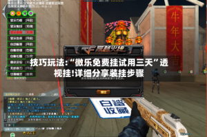 技巧玩法:“微乐免费挂试用三天”透视挂!详细分享装挂步骤