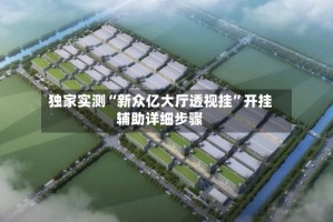 独家实测“新众亿大厅透视挂”开挂辅助详细步骤