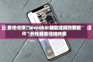 软件分享“wepoker辅助透视作弊软件”开挂辅助详细步骤