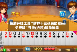 辅助开挂工具“财神十三张辅助器ios免费版”开挂(透视)辅助神器