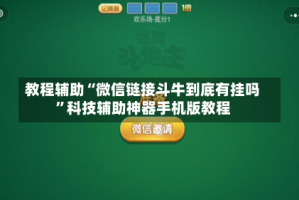 教程辅助“微信链接斗牛到底有挂吗”科技辅助神器手机版教程