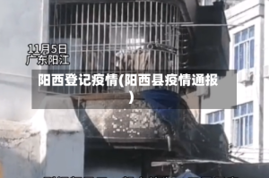 阳西登记疫情(阳西县疫情通报)