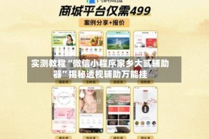 实测教程“微信小程序家乡大贰辅助器”揭秘透视辅助万能挂