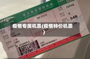 疫情专属机票(疫情特价机票)