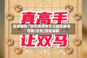 实测辅助“微乐跑得快怎么提高胜率”作弊(透视)透视辅助