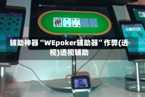 辅助神器“WEpoker辅助器”作弊(透视)透视辅助
