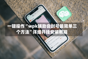 一键操作“wpk辅助会封号最简单三个方法”详细开挂安装教程