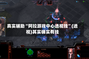 真实辅助“阿拉游戏中心透视挂”(透视)其实确实有挂
