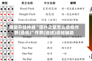 辅助开挂神器“德扑之星怎么透视作弊(透视)”作弊(透视)透视辅助