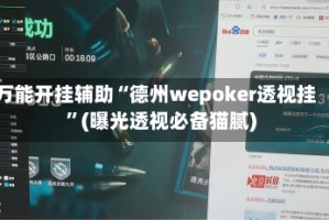 万能开挂辅助“德州wepoker透视挂”(曝光透视必备猫腻)