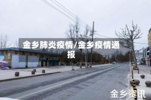 金乡肺炎疫情/金乡疫情通报