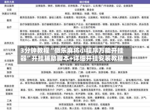 3分钟教程“微乐麻将小程序万能开挂器”开挂辅助脚本+详细开挂安装教程-第1张图片