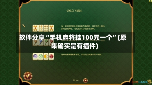 软件分享“手机麻将挂100元一个	”(原来确实是有插件)-第1张图片