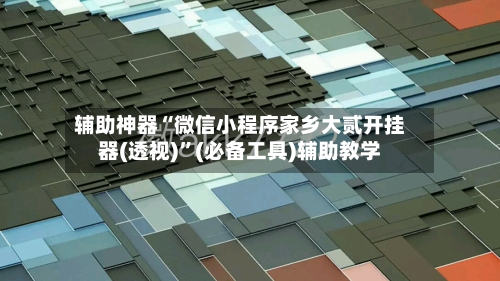 辅助神器“微信小程序家乡大贰开挂器(透视)”(必备工具)辅助教学-第1张图片