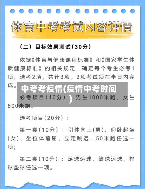 中考考疫情(疫情中考时间)-第1张图片