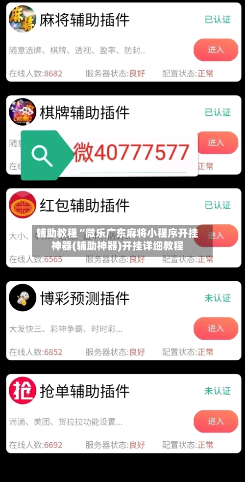 辅助教程“微乐广东麻将小程序开挂神器(辅助神器)开挂详细教程-第2张图片