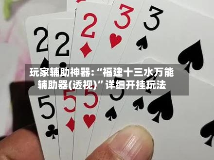 玩家辅助神器:“福建十三水万能辅助器(透视)	”详细开挂玩法-第1张图片