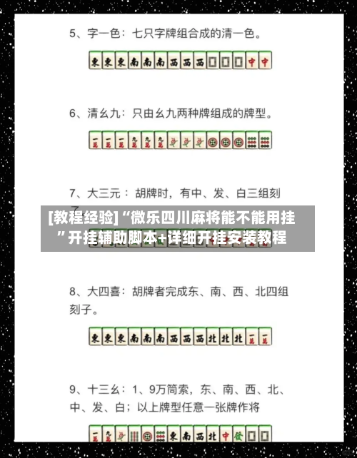 [教程经验]“微乐四川麻将能不能用挂”开挂辅助脚本+详细开挂安装教程-第3张图片
