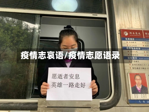 疫情志哀语/疫情志愿语录-第1张图片