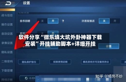 软件分享“微乐填大坑外卦神器下载安装”开挂辅助脚本+详细开挂-第1张图片