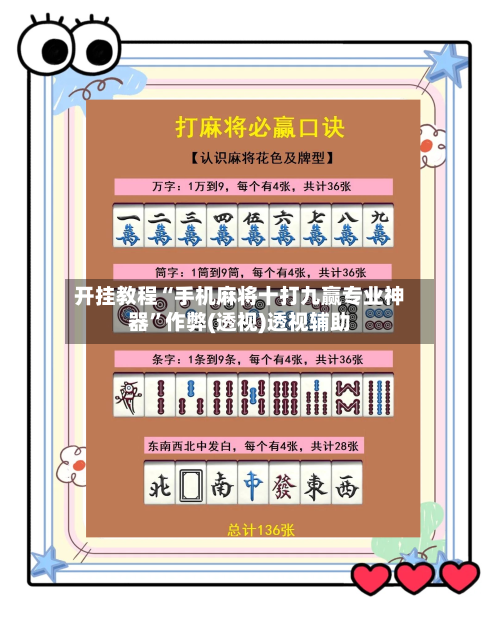 开挂教程“手机麻将十打九赢专业神器	”作弊(透视)透视辅助-第2张图片