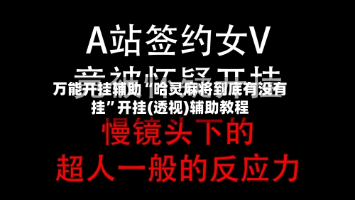 万能开挂辅助“哈灵麻将到底有没有挂”开挂(透视)辅助教程-第1张图片