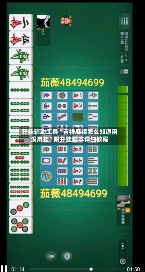 开挂辅助工具“吉祥麻将怎么知道用没用挂”附开挂脚本详细教程-第1张图片