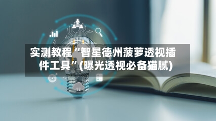 实测教程“智星德州菠萝透视插件工具”(曝光透视必备猫腻)-第3张图片