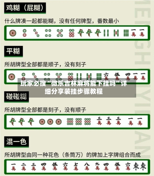 玩家必搜“微乐吉林麻将能下挂吗	”详细分享装挂步骤教程-第3张图片