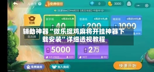 辅助神器“微乐捉鸡麻将开挂神器下载安装	”详细透视教程-第2张图片