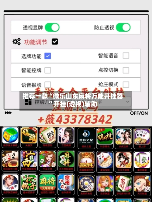 推荐一款“微乐山东麻将万能开挂器”开挂(透视)辅助-第2张图片