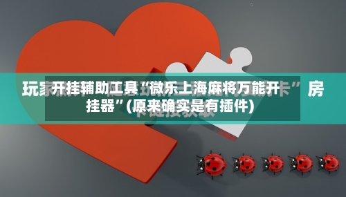 开挂辅助工具“微乐上海麻将万能开挂器	”(原来确实是有插件)-第1张图片