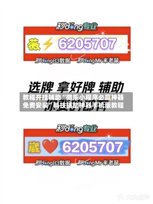 教程开挂辅助“微乐小程序必赢神器免费安装	”科技辅助神器手机版教程-第1张图片