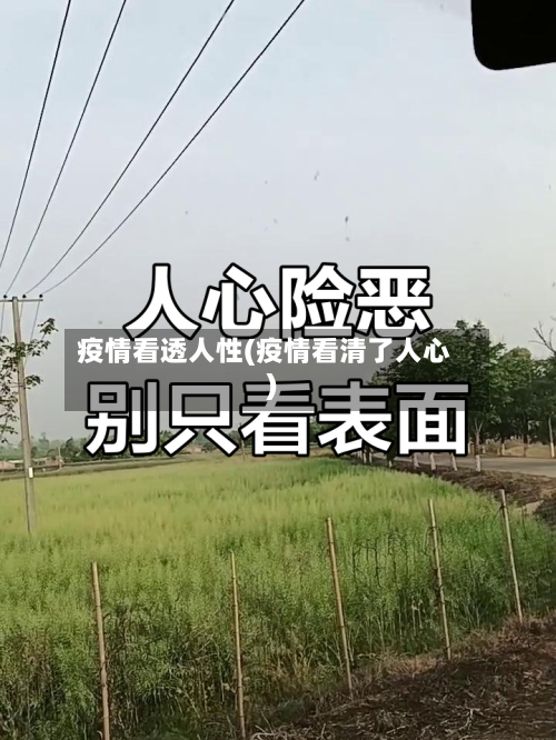 疫情看透人性(疫情看清了人心)-第2张图片