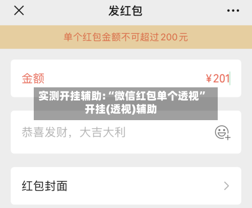 实测开挂辅助:“微信红包单个透视	”开挂(透视)辅助-第2张图片