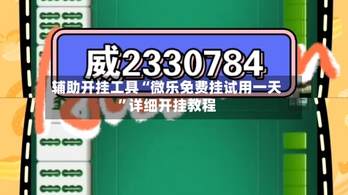 辅助开挂工具“微乐免费挂试用一天”详细开挂教程-第3张图片