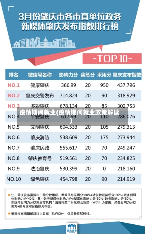 疫情期间就业(疫情期间就业政策解读)-第2张图片