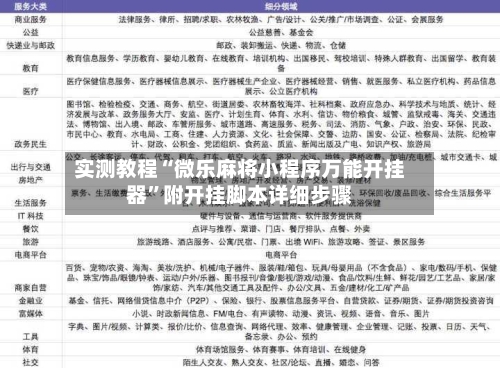实测教程“微乐麻将小程序万能开挂器”附开挂脚本详细步骤-第3张图片