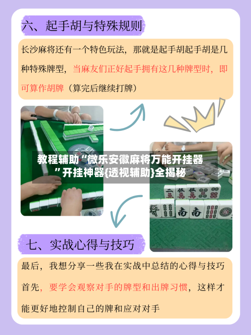 教程辅助“微乐安徽麻将万能开挂器”开挂神器{透视辅助}全揭秘-第2张图片