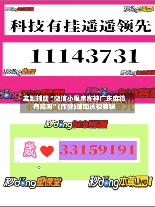 实测辅助“微信小程序雀神广东麻将有挂吗	”(作弊)辅助透视教程-第2张图片