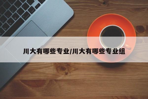 川大有哪些专业/川大有哪些专业组