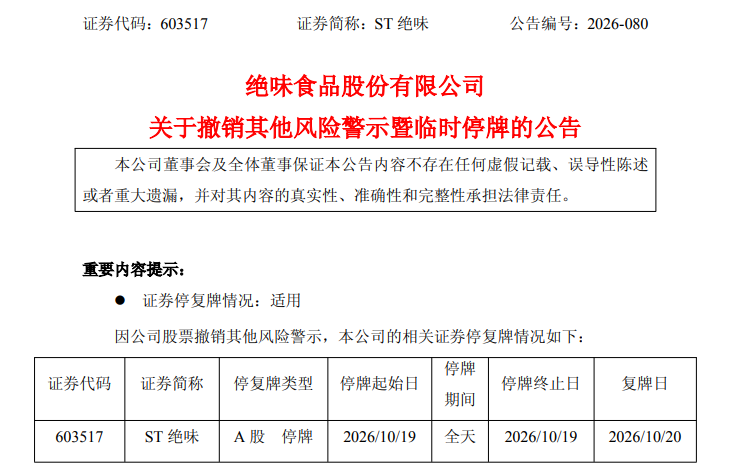 两家A股公司，明天停牌，后天摘帽！